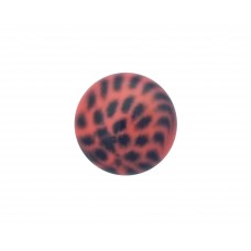 Cabochon Polaris, Leopard pink, 20mm